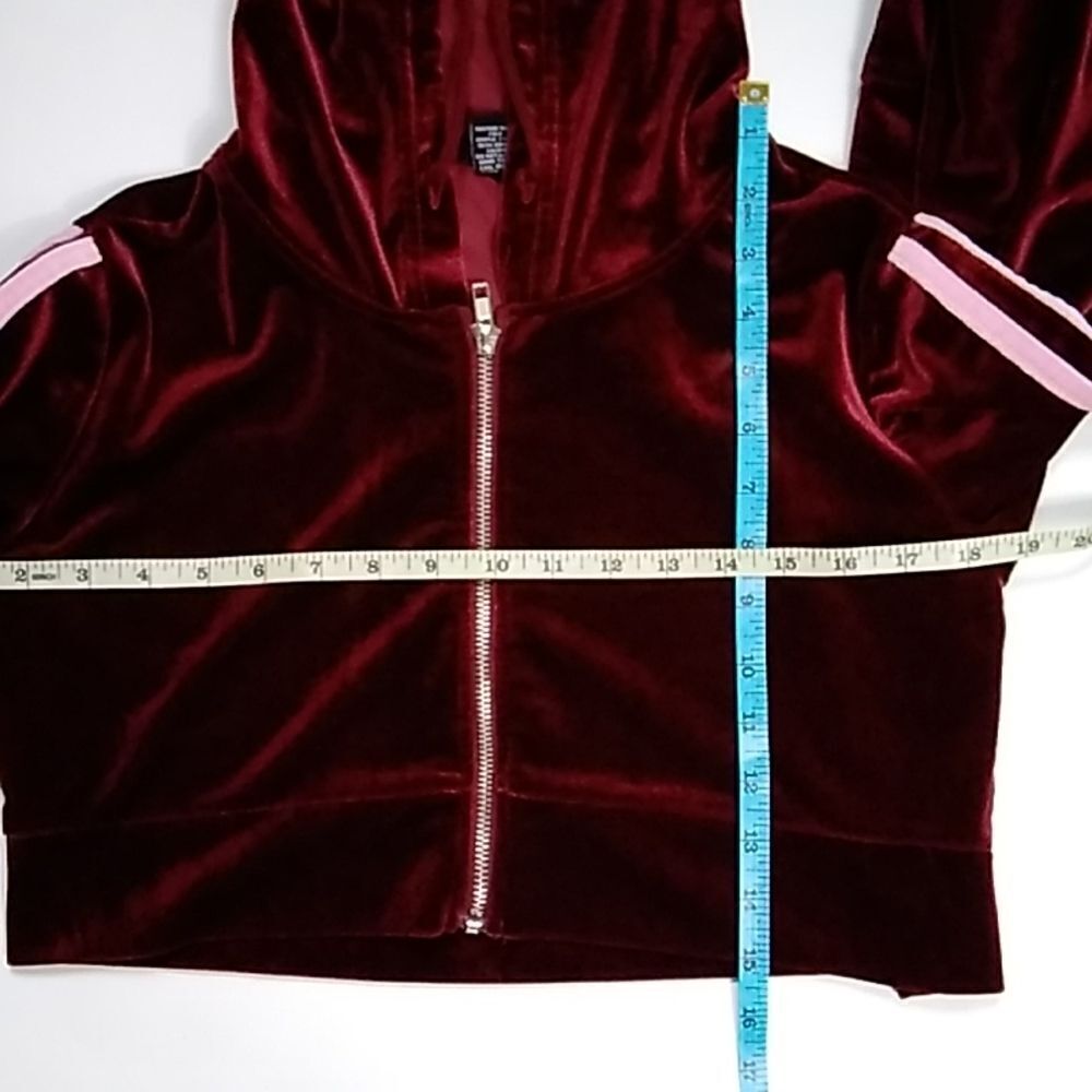 Rue21 Junior Belvet Burgundy And Pink Size XS Sweater - Picture 8 of 9